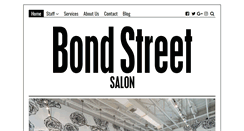 Desktop Screenshot of bondstreetsalon.com