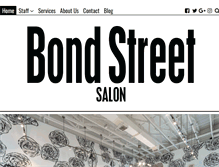 Tablet Screenshot of bondstreetsalon.com